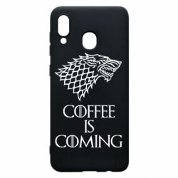 Чехол для Samsung A30 Coffee is coming - PrintSalon