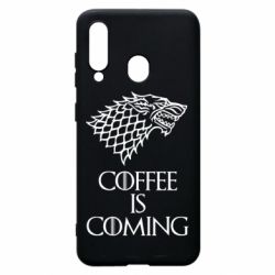 Чехол для Samsung A60 Coffee is coming - PrintSalon