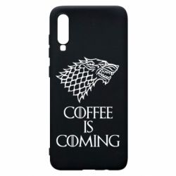 Чехол для Samsung A70 Coffee is coming - PrintSalon