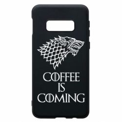Чехол для Samsung S10e Coffee is coming - PrintSalon