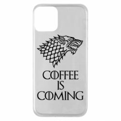 Чехол для iPhone 11 Coffee is coming - PrintSalon