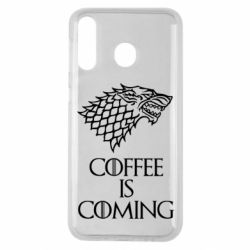 Чехол для Samsung M30 Coffee is coming - PrintSalon