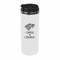 Термокружка Coffee is coming - PrintSalon