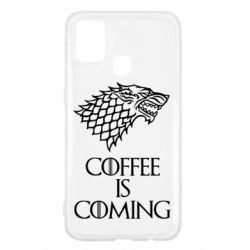 Чехол для Samsung M31 Coffee is coming-PrintSalon Чехол для Samsung M31 Coffee is coming