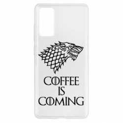 Чехол для Samsung S20 FE Coffee is coming - PrintSalon