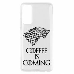 Чехол для Huawei P Smart 2021 Coffee is coming - PrintSalon