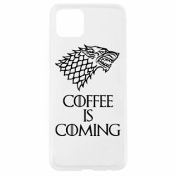 Чехол для Oppo A92s Coffee is coming - PrintSalon