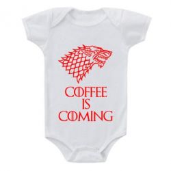 Детский бодик Coffee is coming - PrintSalon