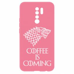 Чехол для Xiaomi Redmi 9 Coffee is coming - PrintSalon