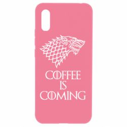 Чехол для Xiaomi Redmi 9a Coffee is coming - PrintSalon