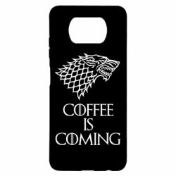 Чехол для Xiaomi Poco X3 Coffee is coming - PrintSalon