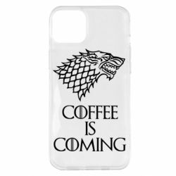 Чехол для iPhone 14 Plus Coffee is coming - PrintSalon