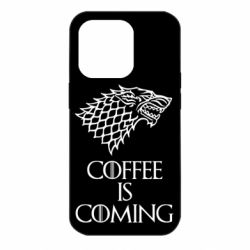 Чехол для iPhone 14 Pro Coffee is coming - PrintSalon