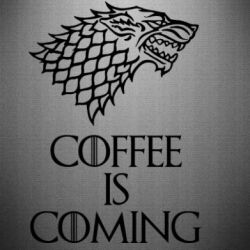 Наклейка Coffee is coming - PrintSalon