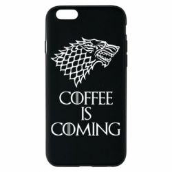 Чехол для iPhone 6/6S Coffee is coming - PrintSalon