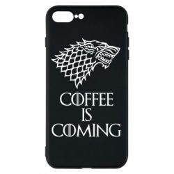 Чехол для iPhone 7 Plus Coffee is coming - PrintSalon