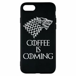Чехол для iPhone 8 Coffee is coming - PrintSalon