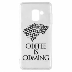 Чехол для Samsung A8 2018 Coffee is coming - PrintSalon