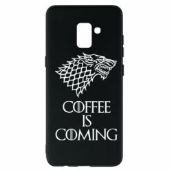Чехол для Samsung A8+ 2018 Coffee is coming - PrintSalon