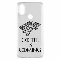 Чехол для Xiaomi Mi A2 Coffee is coming - PrintSalon