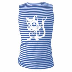 Майка-тельняшка Color cat Fairy Tail - PrintSalon