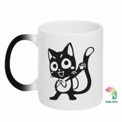 Чашка-хамелеон Color cat Fairy Tail - PrintSalon