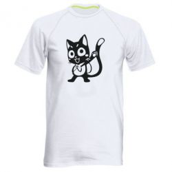 Мужская футболка для спорта Color cat Fairy Tail - PrintSalon