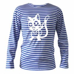 Тельняшка с длинным рукавом Color cat Fairy Tail - PrintSalon