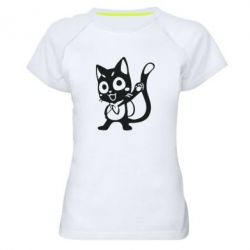 Женская футболка для спорта Color cat Fairy Tail - PrintSalon