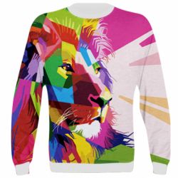 3D свитшот Color lion