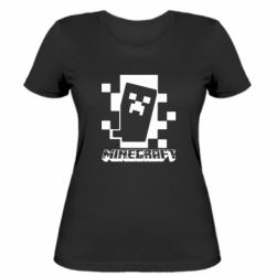 Женская футболка Color Minecraft - PrintSalon