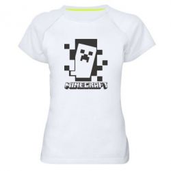 Женская футболка для спорта Color Minecraft - PrintSalon