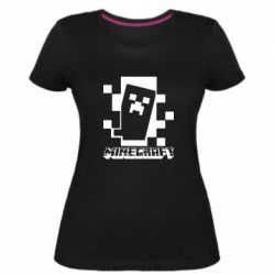 Женская премиум футболка Color Minecraft - PrintSalon