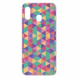 Чохол для Samsung A20 Color triangle - PrintSalon