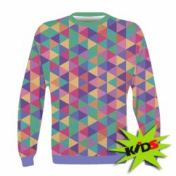 Дитячий 3D світшот Color triangle - PrintSalon