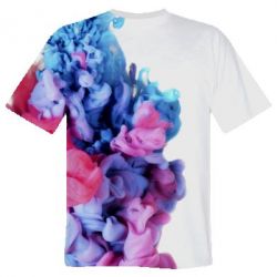 Чоловіча футболка 3D Colorful smoke - PrintSalon