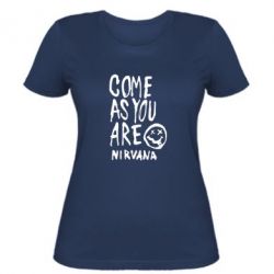 Жіноча футболка Come as you are Nirvana - PrintSalon