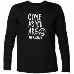 Футболка з довгим рукавом Come as you are Nirvana - PrintSalon