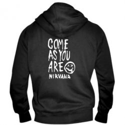 Чоловіче худі на блискавці Come as you are Nirvana - PrintSalon