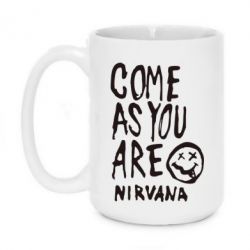 Чашка 420ml Come as you are Nirvana - PrintSalon