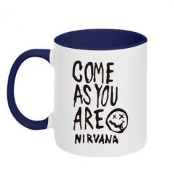 Чашка двокольорова Come as you are Nirvana