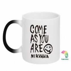 Чашка-хамелеон Come as you are Nirvana - PrintSalon