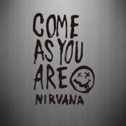 Наклейка Come as you are Nirvana - PrintSalon