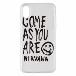 Чохол для iPhone X/Xs Come as you are Nirvana - PrintSalon