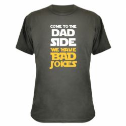 Камуфляжная футболка Come to the dad side, we have bad jokes - PrintSalon
