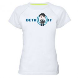 Женская футболка для спорта Connor from the game Detroit: Become a Man - PrintSalon