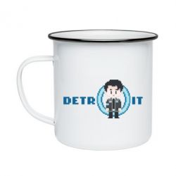 Кружка эмалированная Connor from the game Detroit: Become a Man - PrintSalon