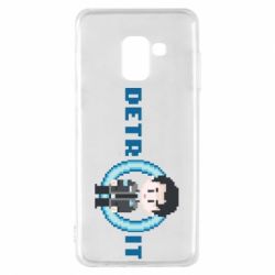 Чехол для Samsung A8 2018 Connor from the game Detroit: Become a Man-PrintSalon Чехол для Samsung A8 2018 Connor from the game Detroit: Become a Man