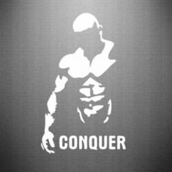 Наклейка Conquer - PrintSalon