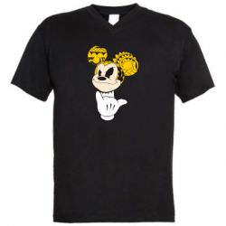 Мужская футболка  с V-образным вырезом Cool Mickey Mouse - PrintSalon